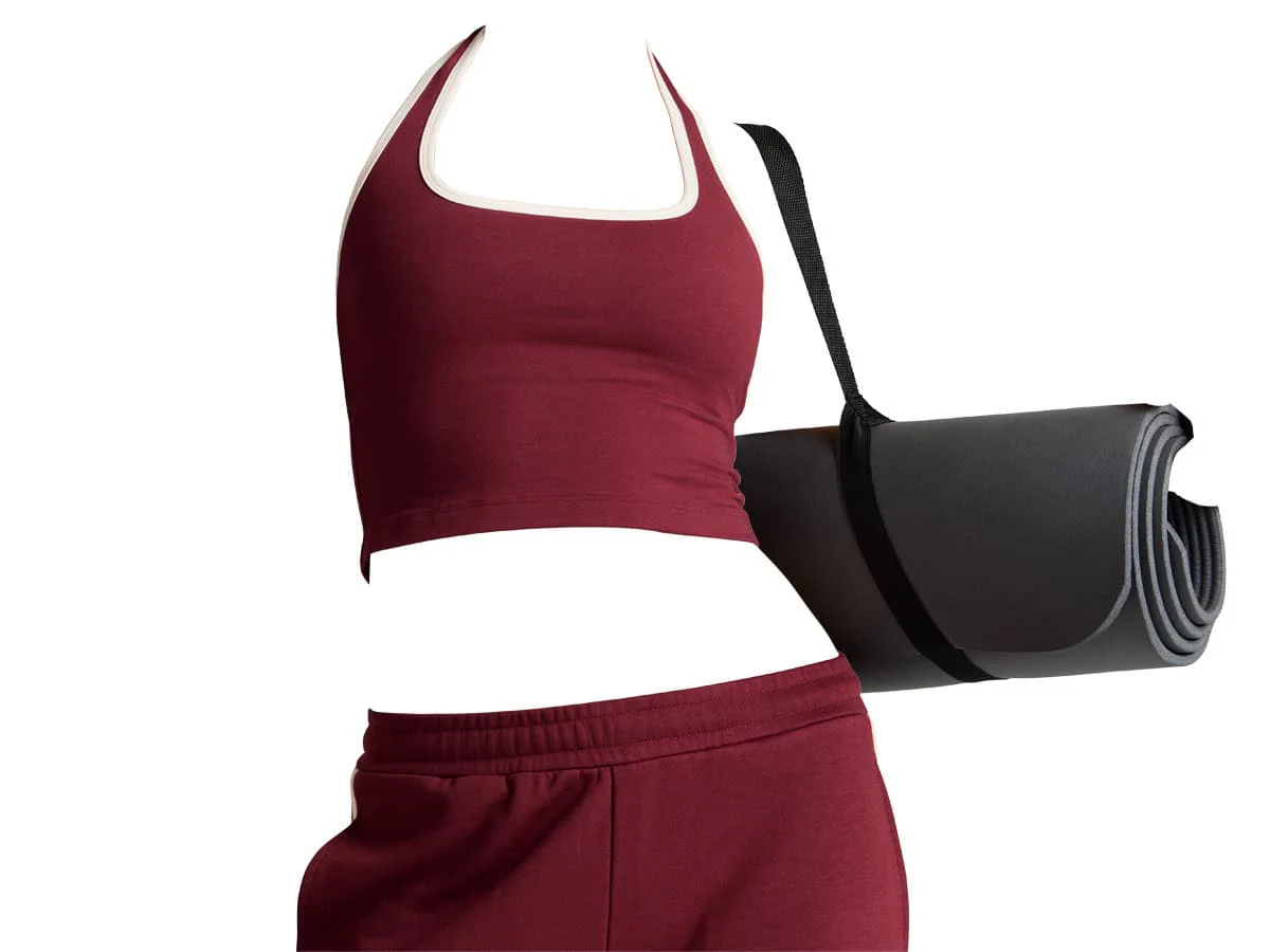Yoga apparel multiple clipping path after